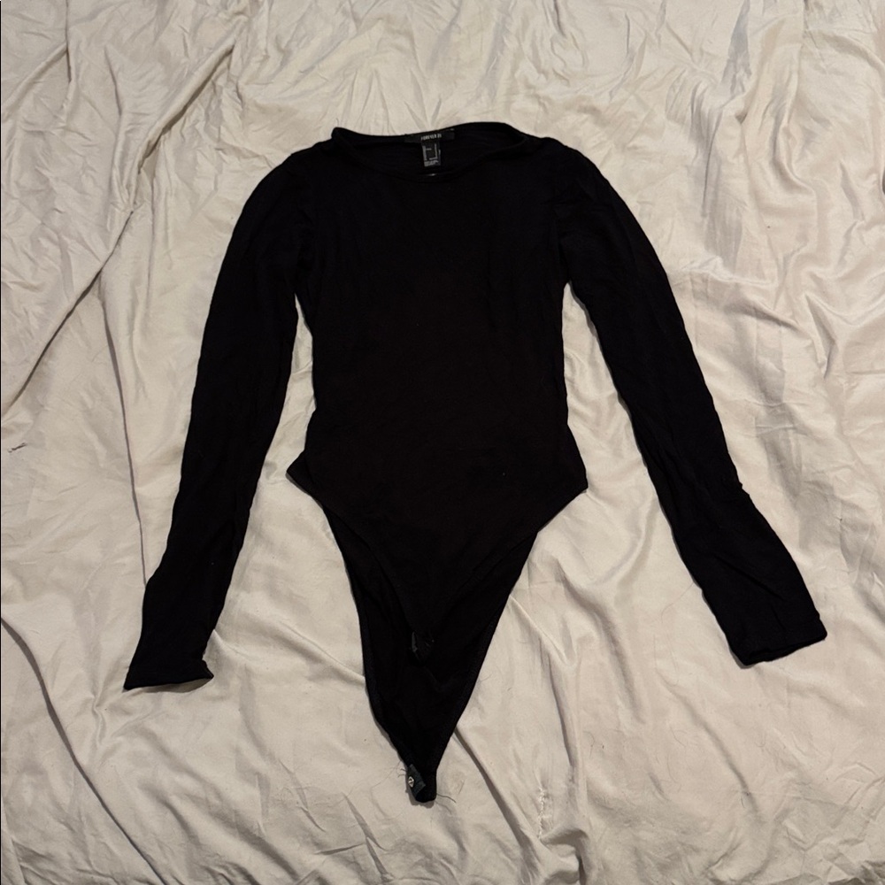 Black Long Sleeve Bodysuit